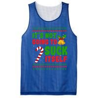 ItS Not Going To Suck Itself Christmas Funny Candy Cane Gift Mesh Reversible Basketball Jersey Tank