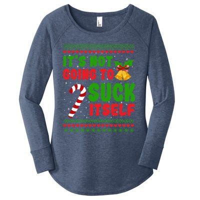 ItS Not Going To Suck Itself Christmas Funny Candy Cane Gift Women's Perfect Tri Tunic Long Sleeve Shirt