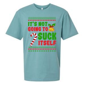 ItS Not Going To Suck Itself Christmas Funny Candy Cane Gift Sueded Cloud Jersey T-Shirt