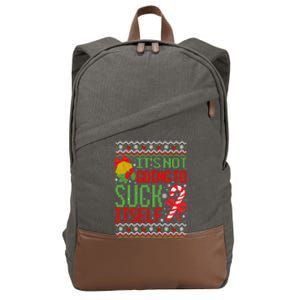 ItS Not Going To Suck Itself Dirty Ugly Christmas Funny Gift Cotton Canvas Backpack