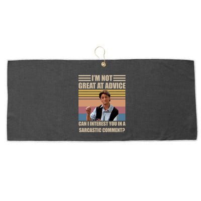 Im Not Great At The Advice Can I Interest You In A Sarcastic Comment Large Microfiber Waffle Golf Towel