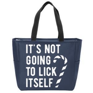 Its Not Going To Lick Itself Funny Christmas Zip Tote Bag