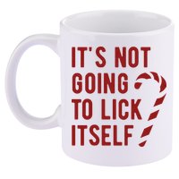 Its Not Going To Lick Itself Funny Christmas 11oz C Handle Ceramic Mug