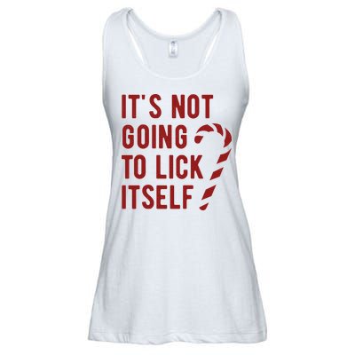 Its Not Going To Lick Itself Funny Christmas Ladies Essential Flowy Tank