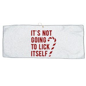 Its Not Going To Lick Itself Funny Christmas Large Microfiber Waffle Golf Towel