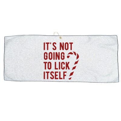 Its Not Going To Lick Itself Funny Christmas Large Microfiber Waffle Golf Towel