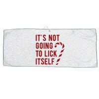 Its Not Going To Lick Itself Funny Christmas Large Microfiber Waffle Golf Towel