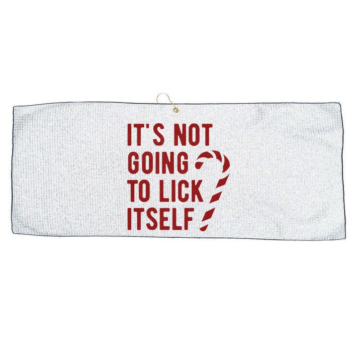 Its Not Going To Lick Itself Funny Christmas Large Microfiber Waffle Golf Towel