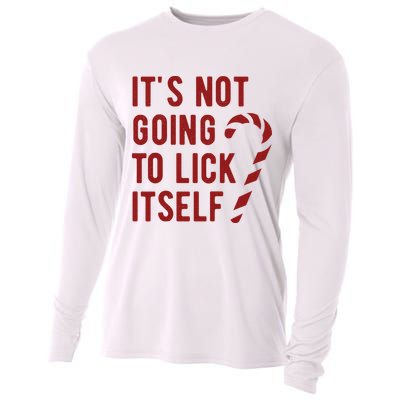 Its Not Going To Lick Itself Funny Christmas Cooling Performance Long Sleeve Crew