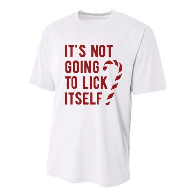 Its Not Going To Lick Itself Funny Christmas Youth Performance Sprint T-Shirt