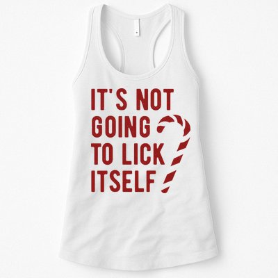 Its Not Going To Lick Itself Funny Christmas Womens Tank Top