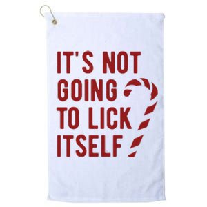 Its Not Going To Lick Itself Funny Christmas Platinum Collection Golf Towel