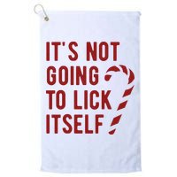 Its Not Going To Lick Itself Funny Christmas Golf Towel