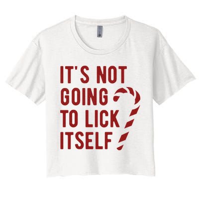 Its Not Going To Lick Itself Funny Christmas Crop Top