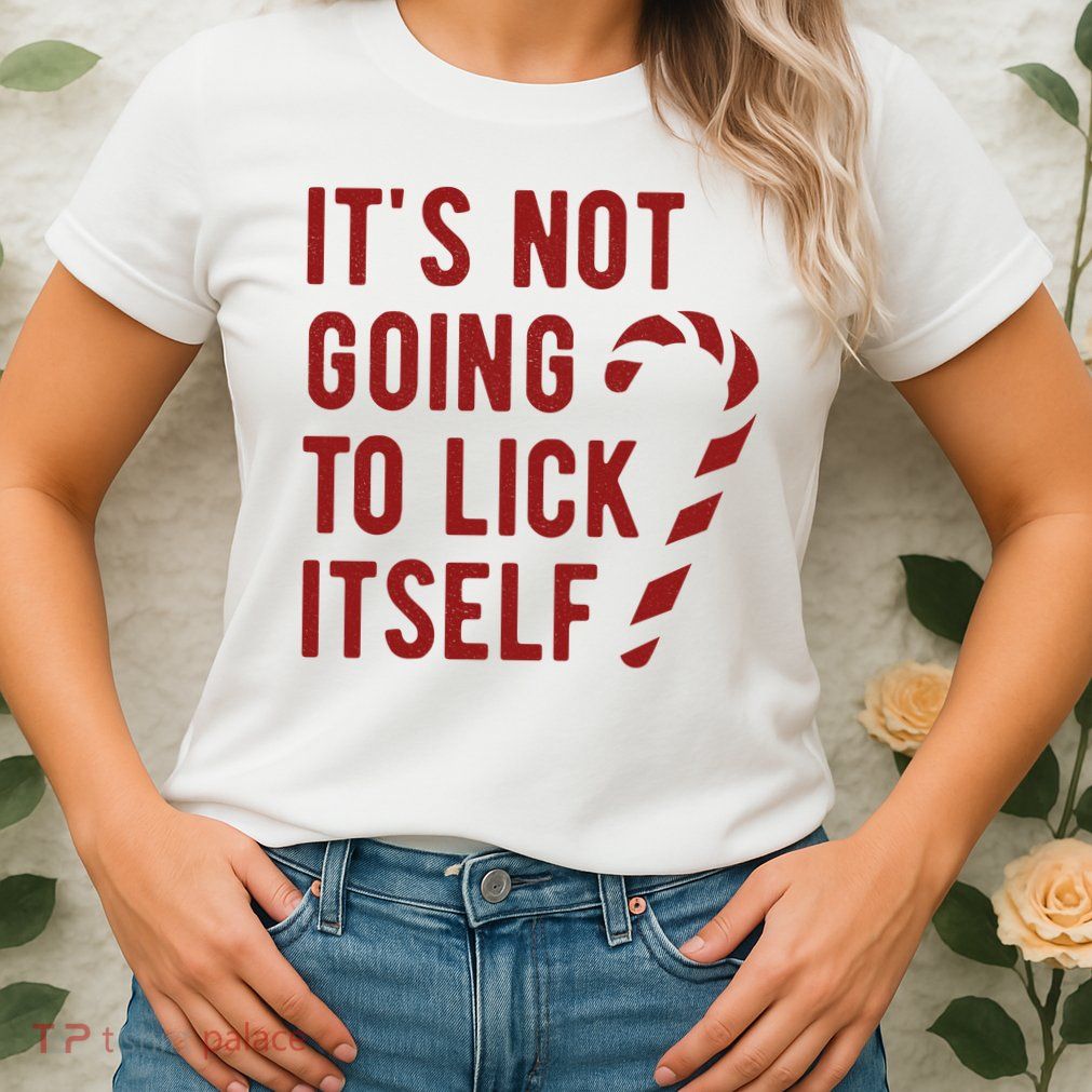 Its Not Going To Lick Itself Funny Christmas Womens T-Shirt