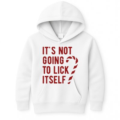 Its Not Going To Lick Itself Funny Christmas Kids Hoodie