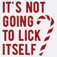 Its Not Going To Lick Itself Funny Christmas Short Acrylic Beanie