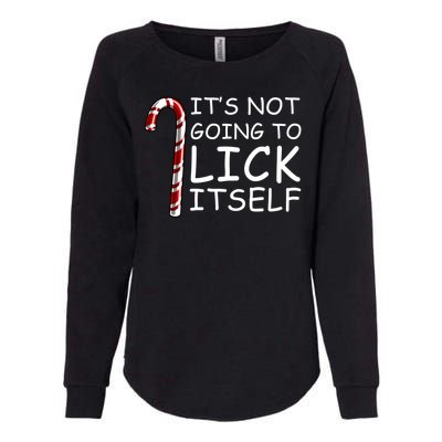 IT'S NOT GOING TO LICK ITSELF Womens California Wash Sweatshirt