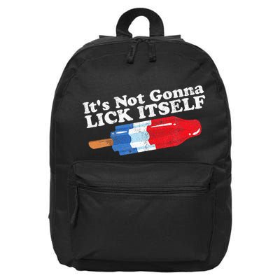 Its Not Gonna Lick Itself Funny Popsicle 16 in Basic Backpack