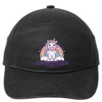 I'm Not Gay I'm Supergaysian Unicorn Lgbt With Rainbow 7-Panel Snapback Hat