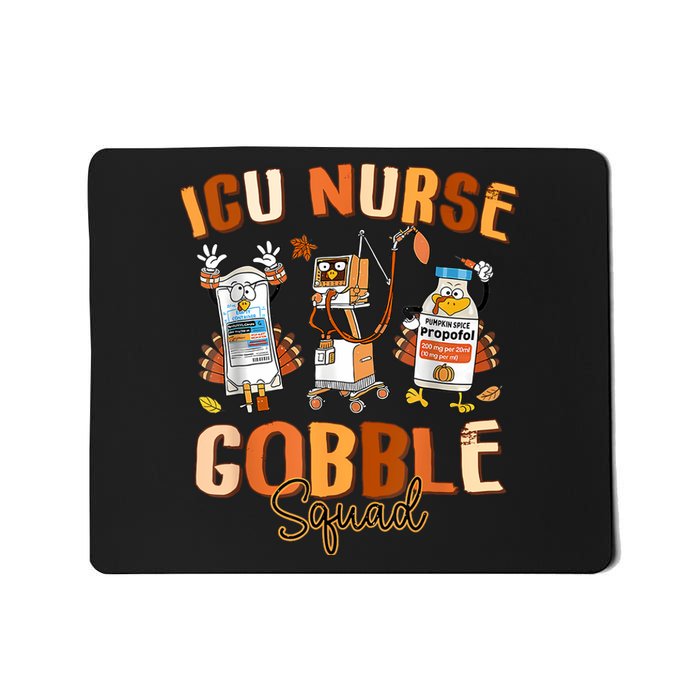 Igu Nurse Gobble Sguad Fall Autumn Women Mousepad