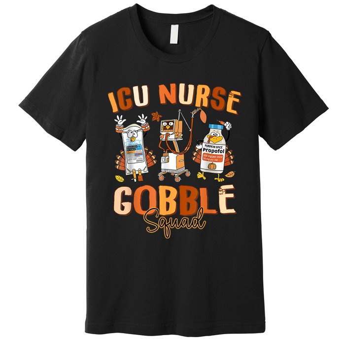 Igu Nurse Gobble Sguad Fall Autumn Women Premium T-Shirt