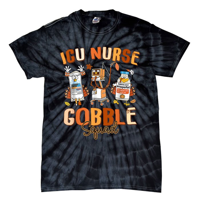 Igu Nurse Gobble Sguad Fall Autumn Women Tie-Dye T-Shirt