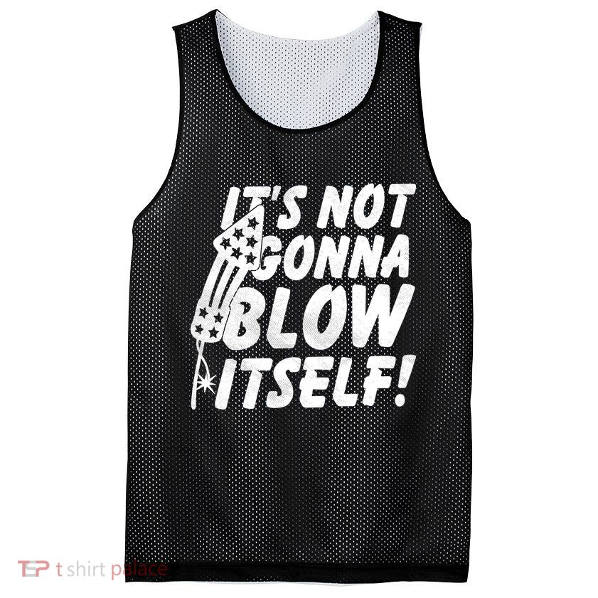Its Not Gonna Blow Itself Firecracker Mesh Reversible Basketball Jersey Tank