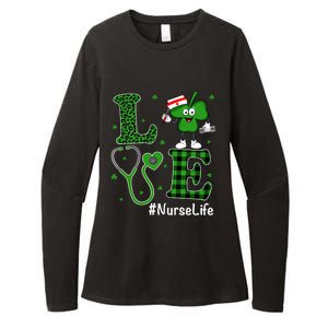 Irish Nurse Gift St Patricks Day Love Nurse Life Irish Cute Gift Womens CVC Long Sleeve Shirt