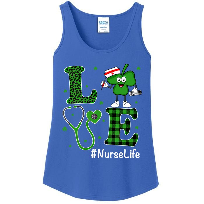 Irish Nurse Gift St Patricks Day Love Nurse Life Irish Cute Gift Ladies Essential Tank