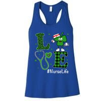 Irish Nurse Gift St Patricks Day Love Nurse Life Irish Cute Gift Women's Racerback Tank