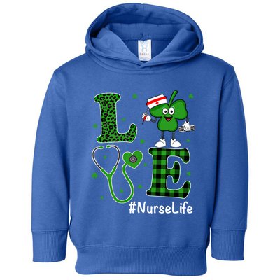 Irish Nurse Gift St Patricks Day Love Nurse Life Irish Cute Gift Toddler Hoodie