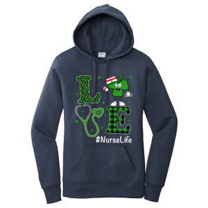 Irish Nurse Gift St Patricks Day Love Nurse Life Irish Cute Gift Women's Pullover Hoodie