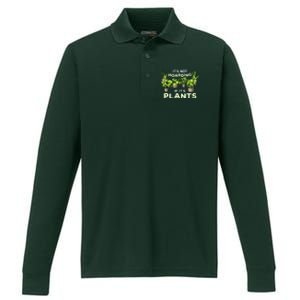 ItS Not Hoarding If Its Plants Performance Long Sleeve Polo