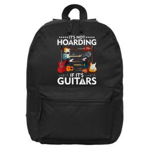 It’S Not Hoarding If It’S Guitars Musicians 16 in Basic Backpack