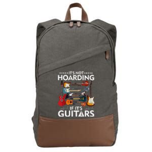 It’S Not Hoarding If It’S Guitars Musicians Cotton Canvas Backpack