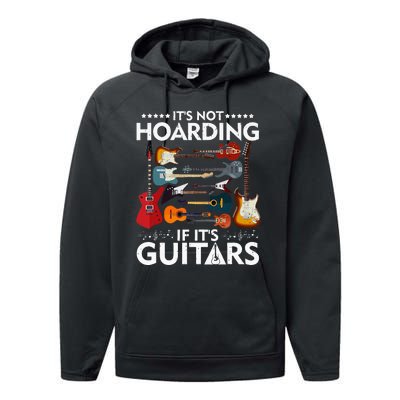 It’s Not Hoarding If It’s Guitars Musicians Performance Fleece Hoodie