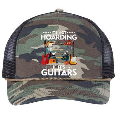 It’s Not Hoarding If It’s Guitars Musicians Retro Rope Trucker Hat Cap