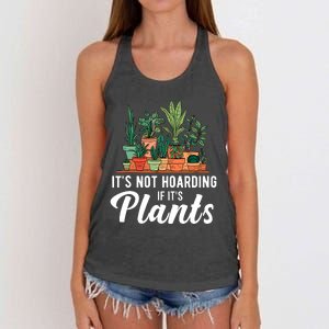 ItS Not Hoarding If Its Plants Women's Knotted Racerback Tank