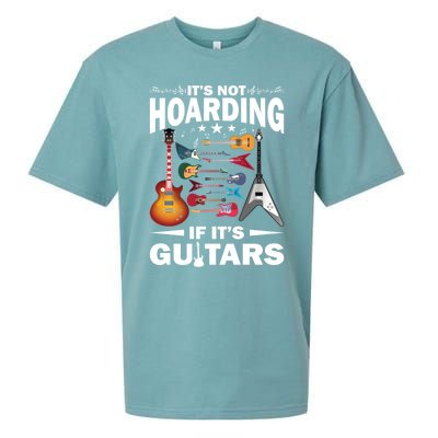 ItS Not Hoarding If ItS Guitars Player Funny Guitarist Gift Sueded Cloud Jersey T-Shirt