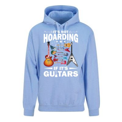 ItS Not Hoarding If ItS Guitars Player Funny Guitarist Gift Unisex Surf Hoodie