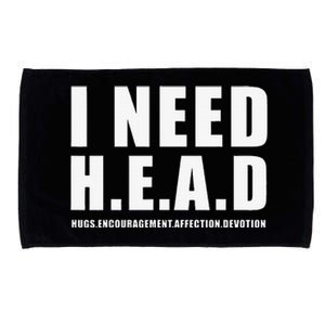 I Need Head Hugs Encouragement Affection Devotion Microfiber Hand Towel