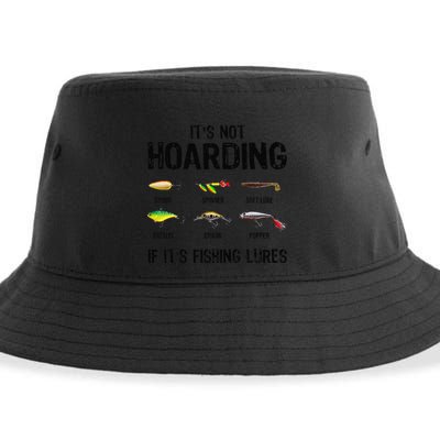 ItS Not Hoarding If ItS Fishing Lures Funny Fishing Sustainable Bucket Hat
