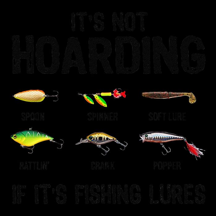 ItS Not Hoarding If ItS Fishing Lures Funny Fishing Drawstring Bag