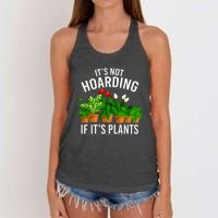 ItS Not Hoarding If Its Plants Women's Knotted Racerback Tank