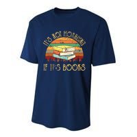 Its Not Hoarding If It's Books Gift For Reading Book Performance Sprint T-Shirt