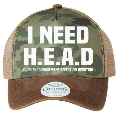 I Need H.E.A.D Hugs. Encouragement. Affection. Devotion Legacy Tie Dye Trucker Hat