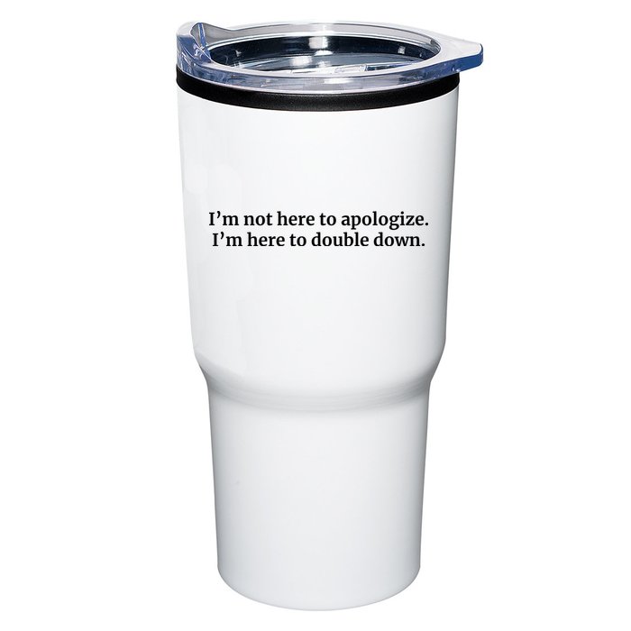I’M Not Here To Apologize I’M Here To Double Down Tumbler
