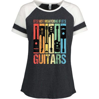 Its Not Hoarding If Its Guitars Guitar Enza Ladies Jersey Colorblock Tee