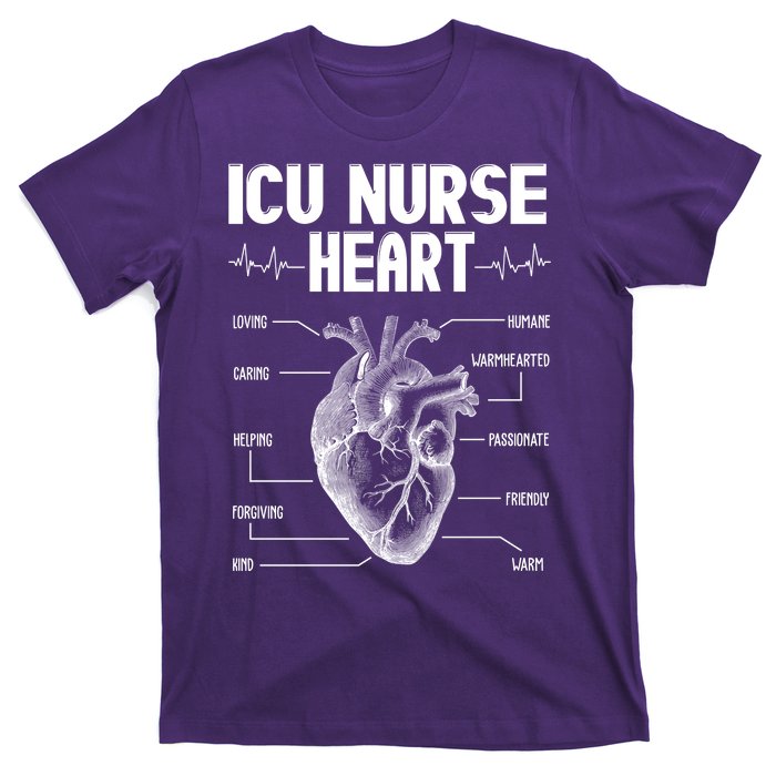 ICU Nurse Heart T-Shirt